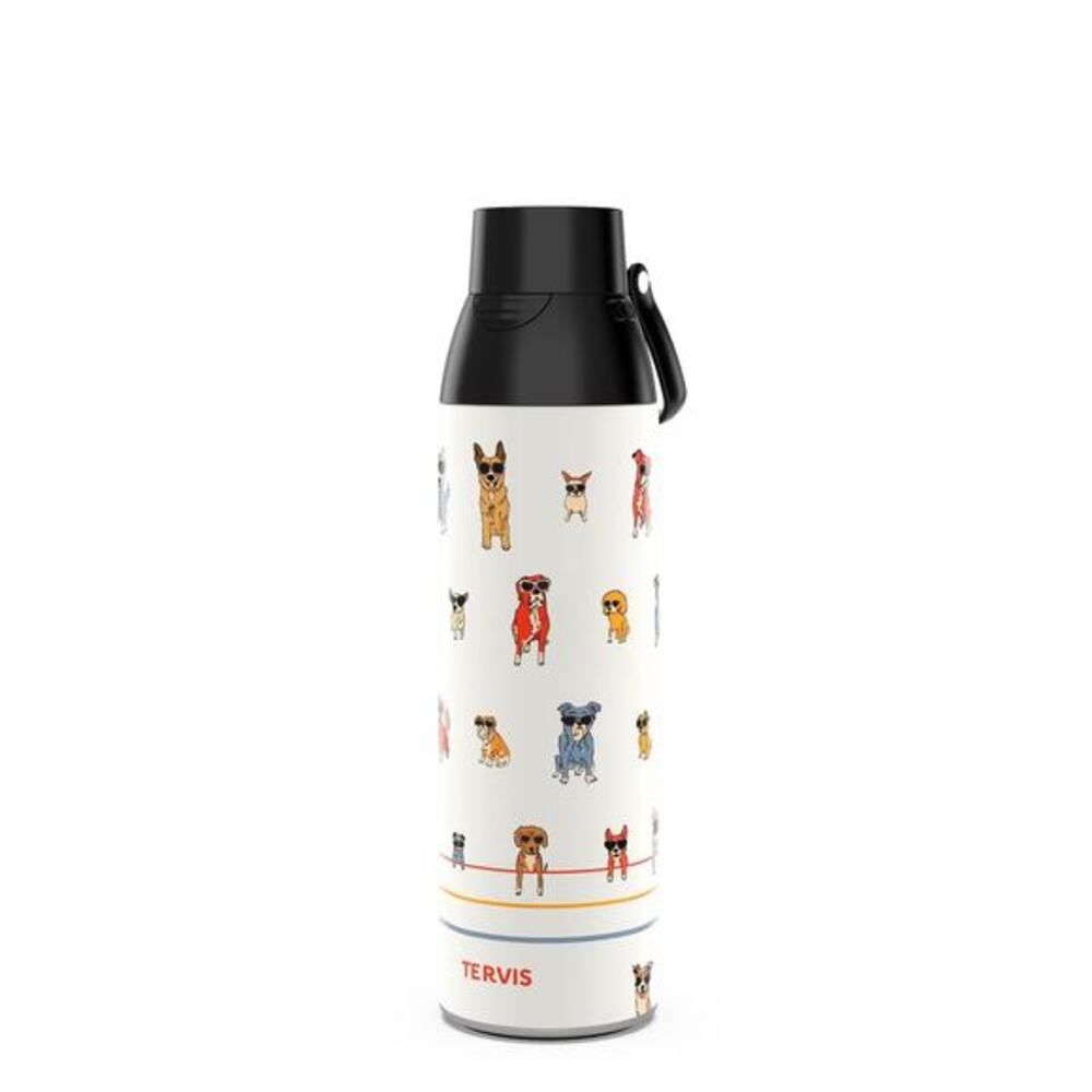 Tervis Venture Water Bottle Dog Paws and Shades Triple Insulated Tumbler 26oz